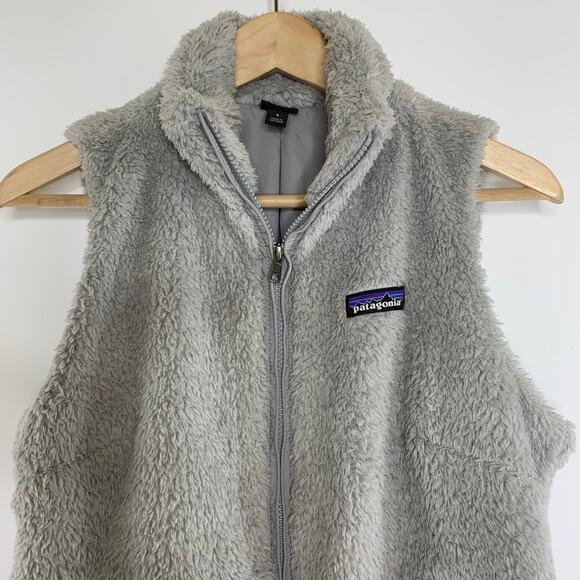 Patagonia Los Gatos Fleece Vest Size Medium Grey Womens Full Zip - Picture 4 of 15